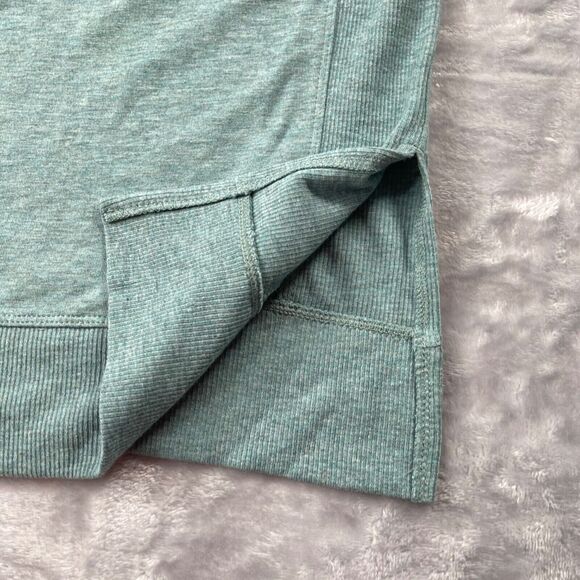 Chico's Zenergy Tunic 2 (12/14) Ribbed Trim Soft Cotton Modal Blend Crew Neck - Picture 3 of 13